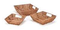 Innovations Set of 3 Square Wicker Baskets