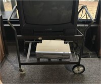 Small Metal TV Cart