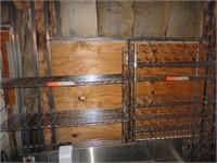 (2) SHELF UNITS - WIRE SHELF & WINE RACKING