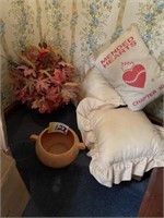Pottery and pillows