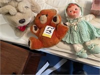 Doll and stuffed animals