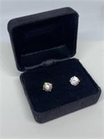 STERLING SILVER SUPER SPARKLY STUD EARRINGS