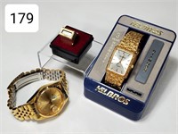 Pair of Men's Wrist Watches & Watch Ring