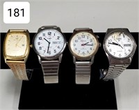Lot of (4) Men's Wrist Watches