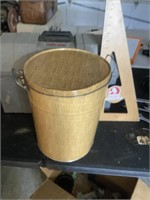 Vintage bamboo waste can