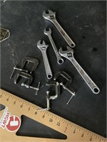 Wrenches and clamps