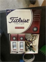 Two sleeves of Titleist balls