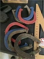 Two sets of horseshoes