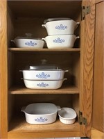 Cabinet of corning ware