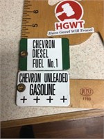 Chevron porcelain tags