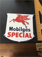 Mobil gas pump plate plate