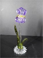 Handblown Glass Iris