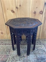 Fantastic Hand Carved Octagon Table