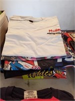 FLAT OF LARGE T SHIRTS - RACING RELATED