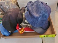FLAT OF MENS USED HATS- ALL SHOW USE