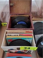 FLAT OF MISC. 45'S RECORDS-  KIDS- 60'S 70'S