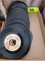 FLAT OF MISC. 45'S RECORDS-  80'S