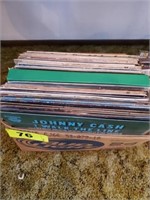 BOX OF COUNTRY RECORD ALBUMS