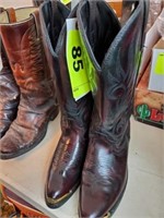 PREOWNED LAREDO MENS BROWN COWBOY BOOTS