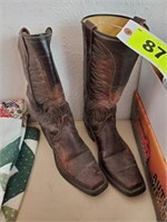 PREOWNED MENS WRANGLER COWBOY BOOTS