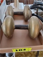 PAIR 10 LB DUMBBELL WEIGHTS