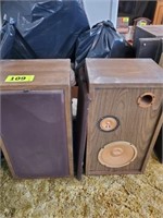 PAIR SONIC STEREO SPEAKERS- UNTESTED