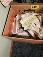 BOX OF MISC. BED LINEN