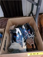 BOX OF MENS SHOES- TENNIS SHOES- BRAVES