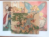 Lot of 3 Vintage Children's Poems & Pictures