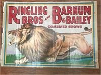 Vintage Ringling Bros. & Barnum & Bailey Lion Post