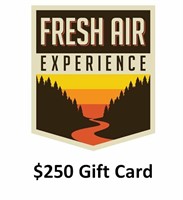$250.00 Fresh Air Experience Gift Card