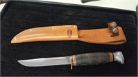 Ka-Bar #1232 Fixed Blade Hunting Knife w/ Sheath