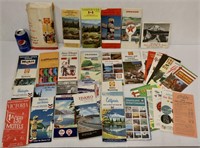 Vintage Maps & Tourist Guide Canada to California