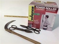 Wagner power roller, miniature scythe, clippers