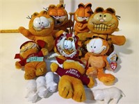 Garfield collectibles including glass figurine