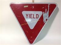 Yield metal signs, 30 inch