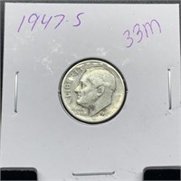 1947-S ROOSEVELT SILVER DIME