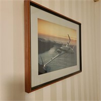 Airplane Art in West Bedroom
