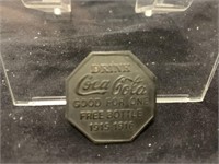 1915-16 Coca Cola Free Bottle Token