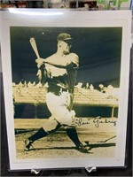 Lou Gehrig Signature Photo w/Hologram Sticker
