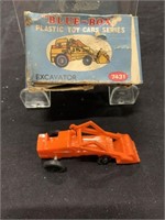 Vintage Blue Box Excavator Mini Size Toy Car IN Bx