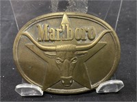 Vintage Marlboro Tobacco Belt Buckle with Bull