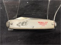 Vintage Mickey Mouse 1933 Worlds Fair Knife