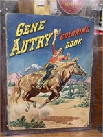 Vintage GENE AUTRY Giant Coloring Book! Western