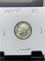 1964-D ROOSEVELT SILVER DIME