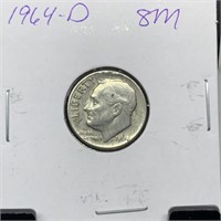 1964-D ROOSEVELT SILVER DIME