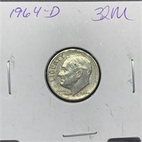 1964-D ROOSEVELT SILVER DIME