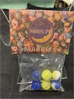 Vintage MOON PIE Marbles In Bag