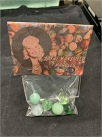Vintage Jayne Mansfield Marbles In Bag