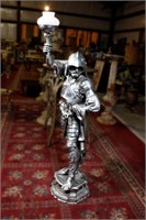 FRENCH ARMORED KNIGHT LAMP